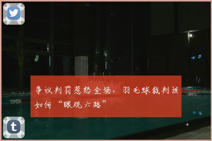 争议判罚惹怒全场，羽毛球裁判该如何“眼观六路”